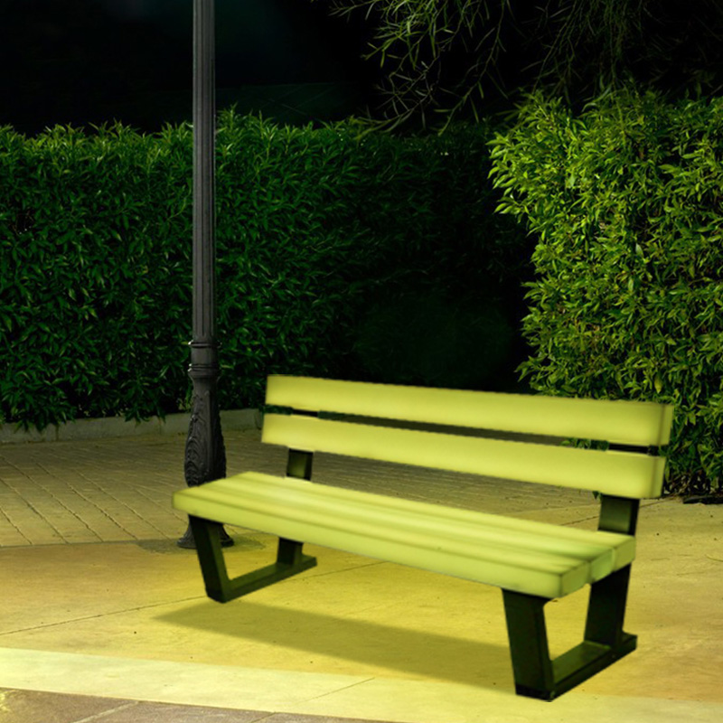 16 цвята LED мебели водоустойчиви градински пейки Акумулатор литий батерия Външен светодиоден стол